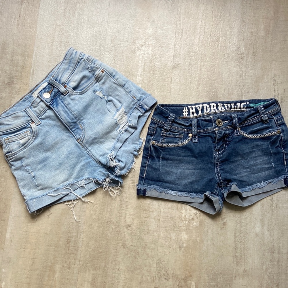 Bundle denim shorts size 0
